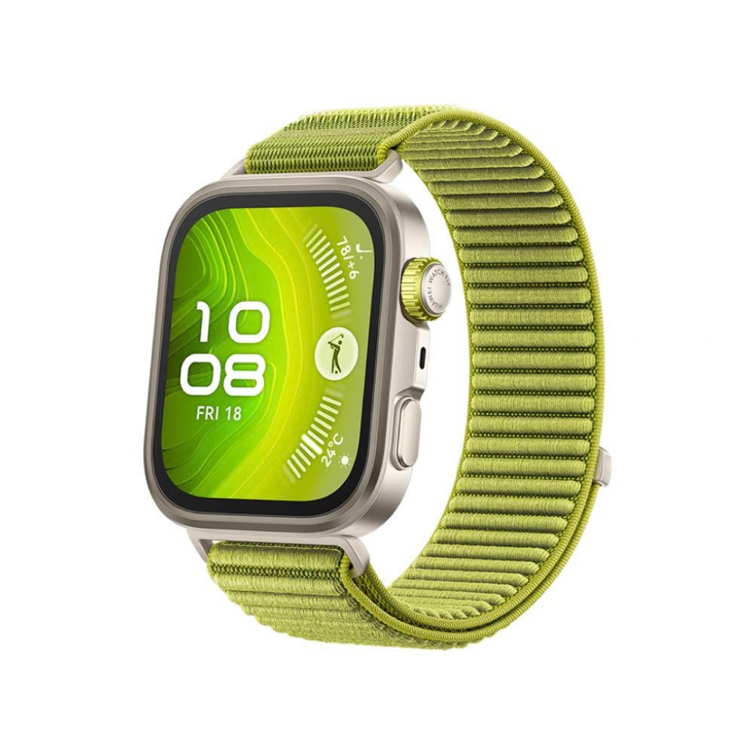 Huawei Watch Fit 4 Pro Golf Edition - Green Woven Strap - A Grade